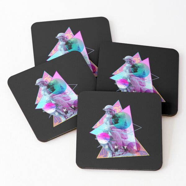 Item preview, Rodin Thinker Glitch Art - Vaporwave Aesthetic designed and sold by Jay Bayne.
