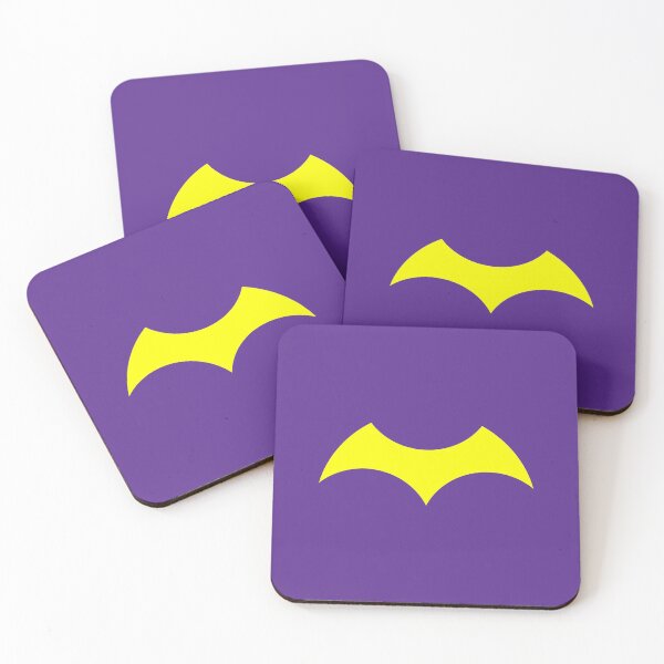 Item preview, Bat Barbara Iconic Minimal Bat Logo (Yellow on violet - Hero design nerdy geeky comicbooks gift for Covid19 quarantine 2020) designed and sold by frikybomb.