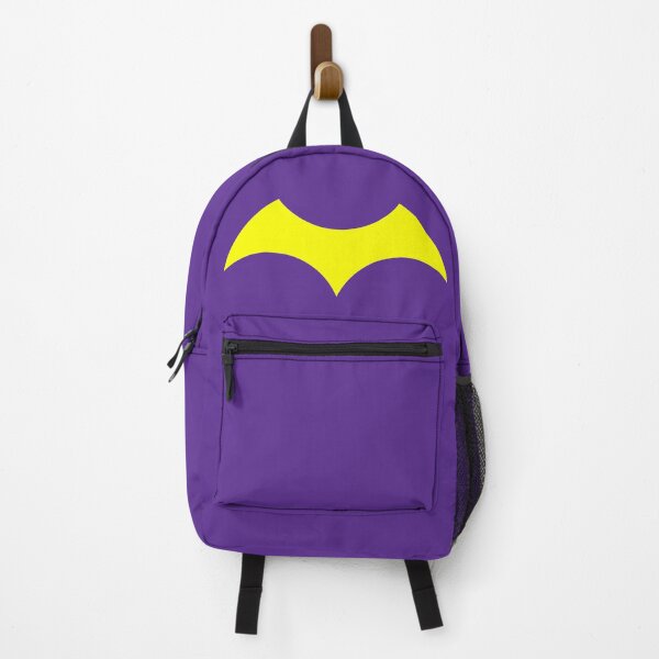 Item preview, Bat Barbara Iconic Minimal Bat Logo (Yellow on violet - Hero design nerdy geeky comicbooks gift for Covid19 quarantine 2020) designed and sold by frikybomb.