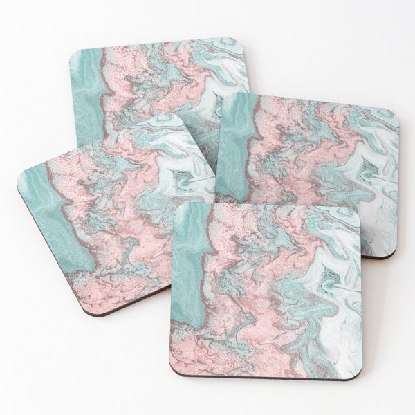 Item preview, Pink and green minimalist paint texture galaxy designed and sold by BlankaDesigns.