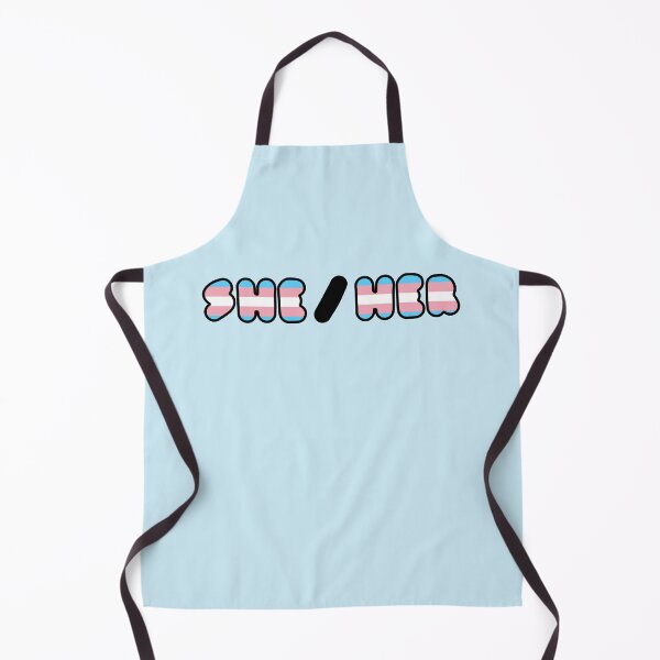Item preview, SHE/HER: Trans Flag Background designed and sold by SimplyPride.