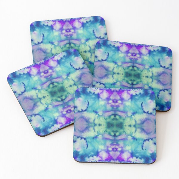 Item preview, Blue Batik Fractal Mandala Tie dye pattern V1 designed and sold by blastshmucks.