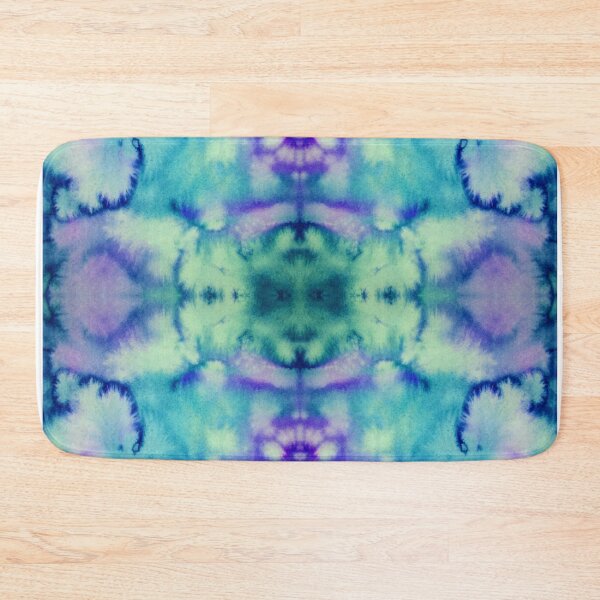 Item preview, Blue Batik Fractal Mandala Tie dye pattern V1 designed and sold by blastshmucks.
