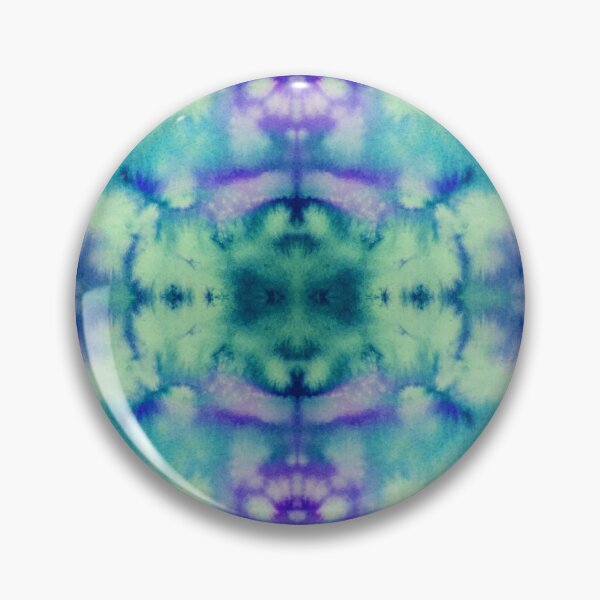 Item preview, Blue Batik Fractal Mandala Tie dye pattern V1 designed and sold by blastshmucks.