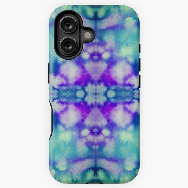 Vista previa del artículo con la obra «Azul Batik Fractal Mandala Patrón Tie Dye V2», diseñado y vendido por blastshmucks.