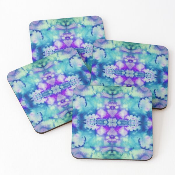 Item preview, Blue Batik Fractal Mandala Tie dye pattern V2 designed and sold by blastshmucks.