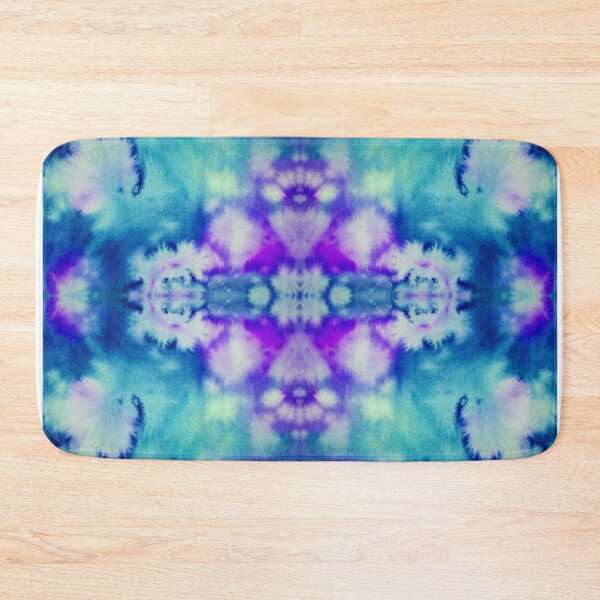 Item preview, Blue Batik Fractal Mandala Tie dye pattern V2 designed and sold by blastshmucks.