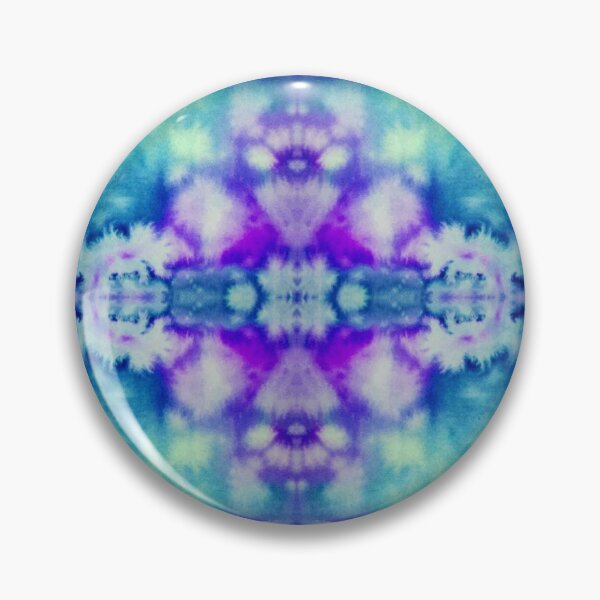 Item preview, Blue Batik Fractal Mandala Tie dye pattern V2 designed and sold by blastshmucks.