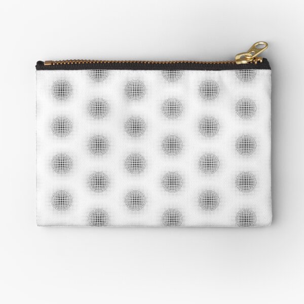Psychedelic Pattern, ball optical illusion Zipper Pouch