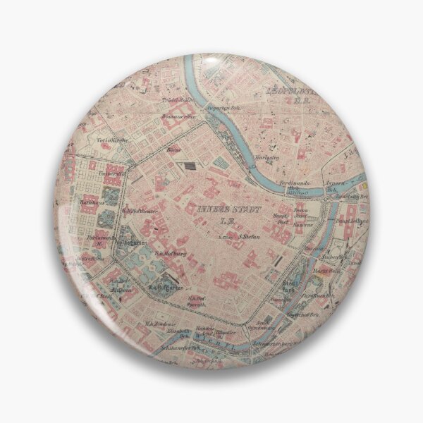 Item preview, Vintage Map of Vienna Austria  (1875) designed and sold by BravuraMedia.