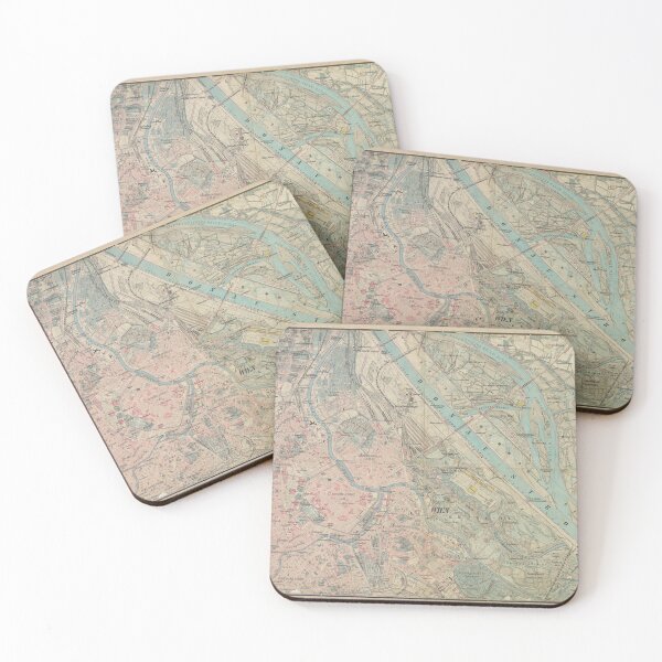 Item preview, Vintage Map of Vienna Austria  (1875) designed and sold by BravuraMedia.