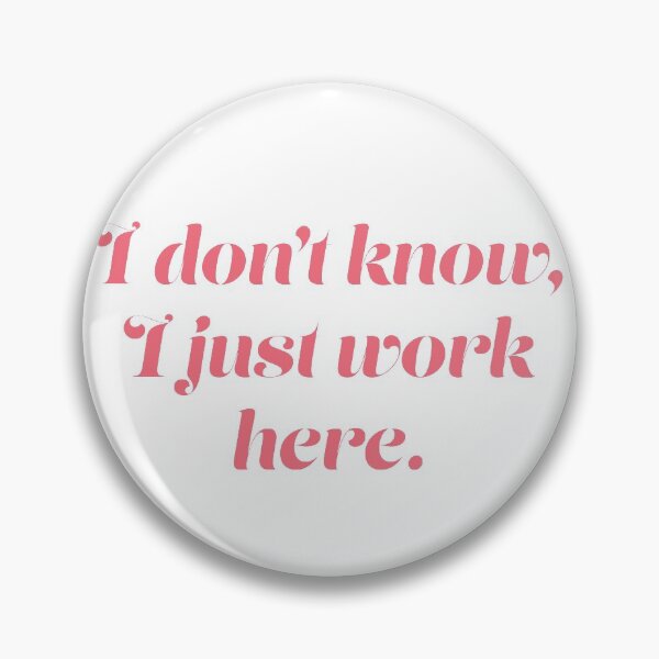 Item preview, "I don't know, I just work here" mask designed and sold by Minnip0ps.