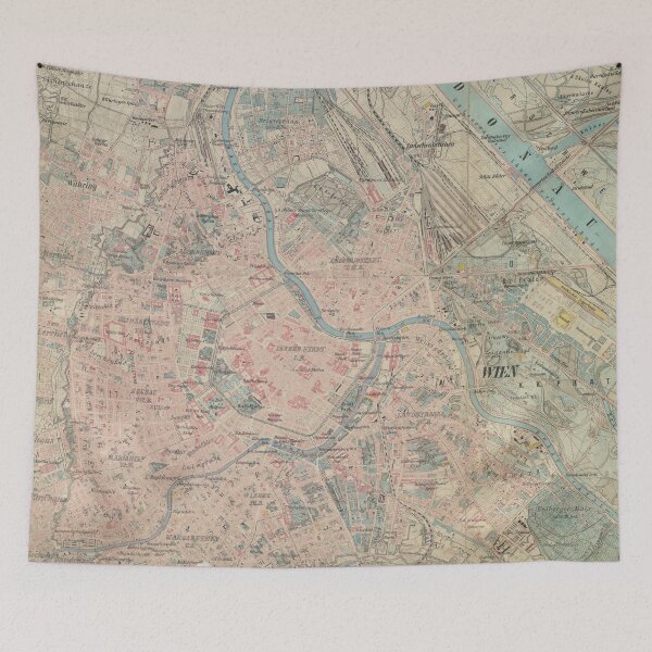 Item preview, Vintage Map of Vienna Austria  (1875) designed and sold by BravuraMedia.