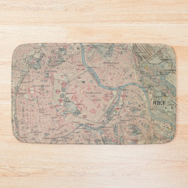 Item preview, Vintage Map of Vienna Austria  (1875) designed and sold by BravuraMedia.