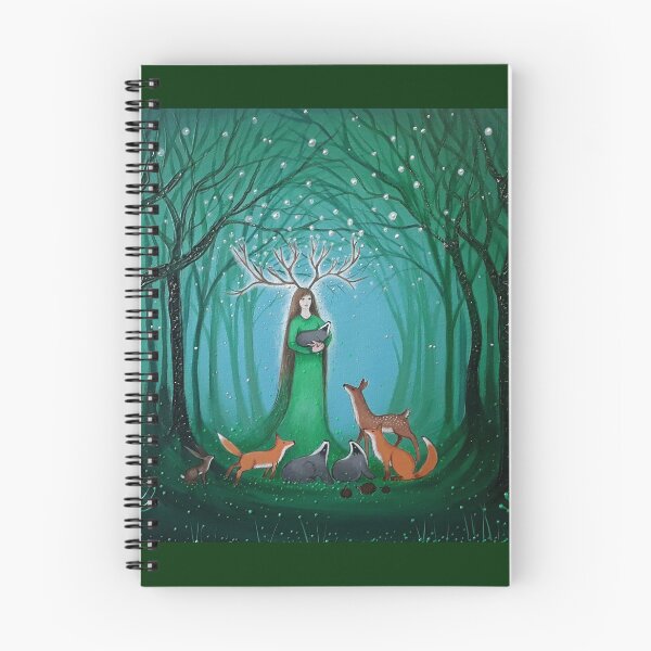Item preview, Goddess of the Greenwood, Goddess Art, Pagan, Wiccan designed and sold by GlitteringFox.