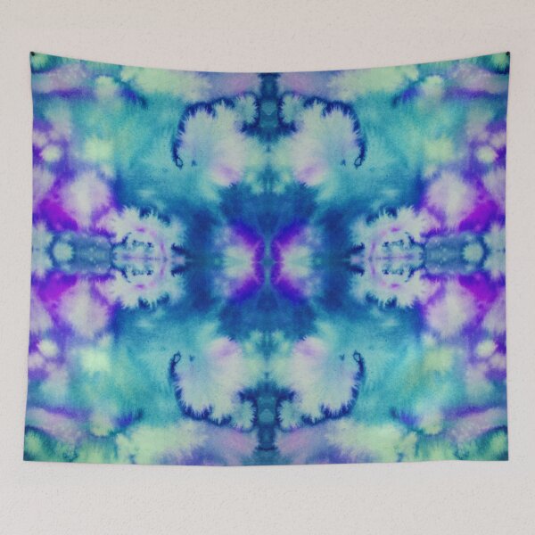 Item preview, Copy of Blue Batik Fractal Mandala Tie dye pattern V3 designed and sold by blastshmucks.