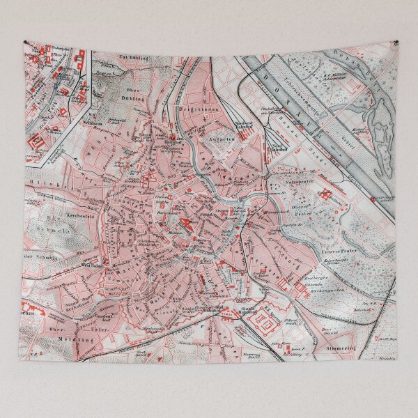 Item preview, Vintage Map of Vienna Austria (1878) designed and sold by BravuraMedia.