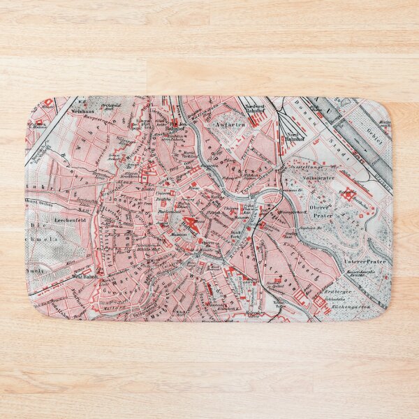 Item preview, Vintage Map of Vienna Austria (1878) designed and sold by BravuraMedia.