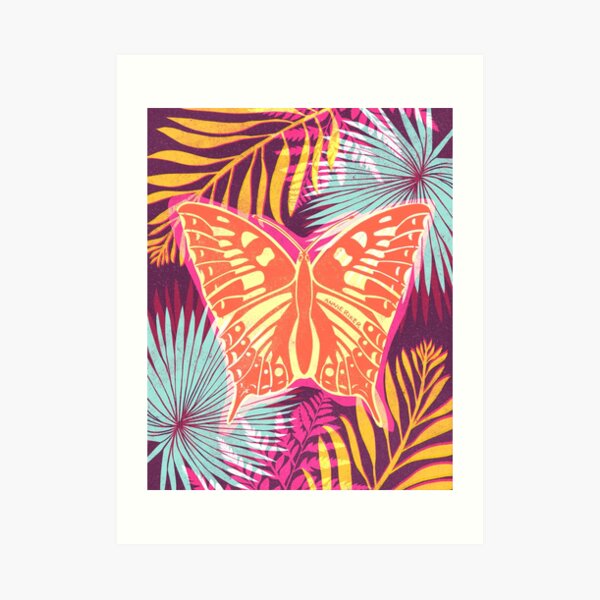 Butterfly Garden Art Print