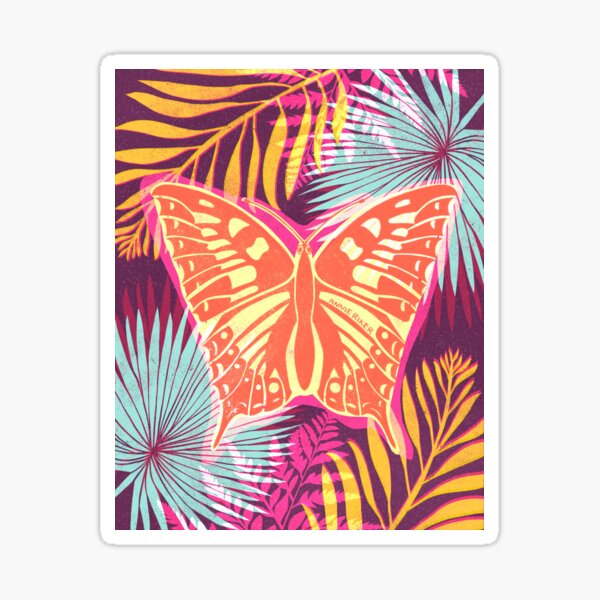 Butterfly Garden Sticker
