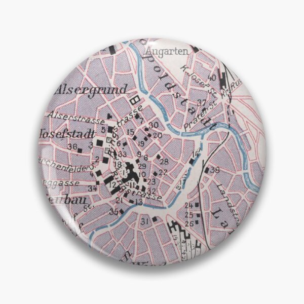 Item preview, Vintage Map of Vienna Austria (1900) designed and sold by BravuraMedia.