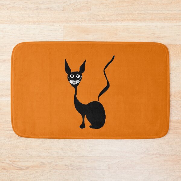 Item preview, Weird cat with mask orange background designed and sold by oxoxoxo.