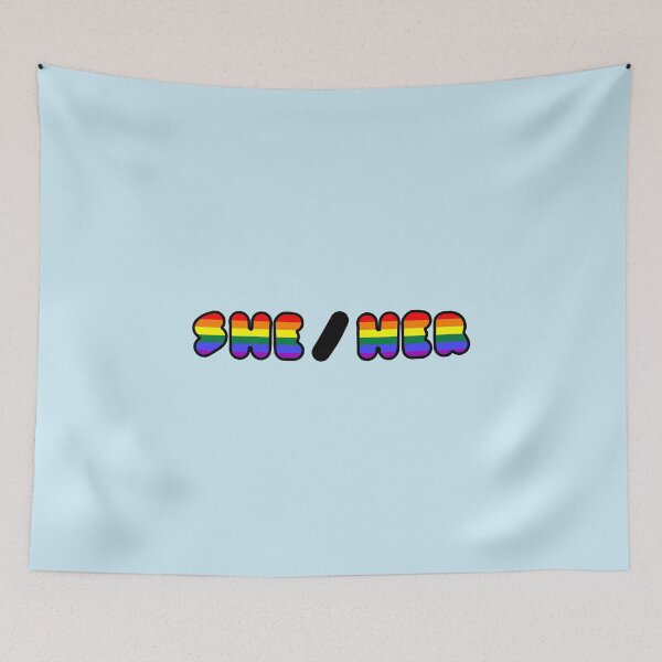 Item preview, SHE/HER: Trans Flag Background designed and sold by SimplyPride.