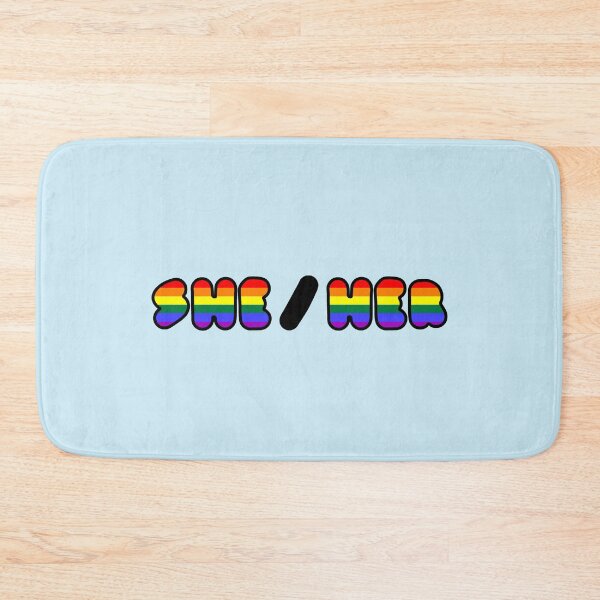 Item preview, SHE/HER: Trans Flag Background designed and sold by SimplyPride.