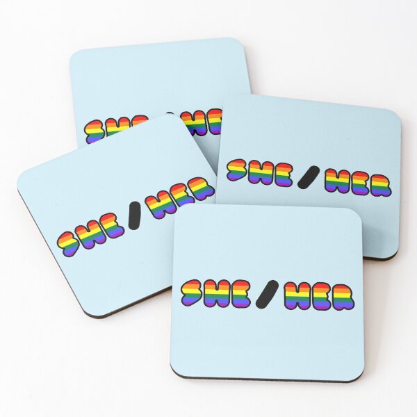 Item preview, SHE/HER: Trans Flag Background designed and sold by SimplyPride.