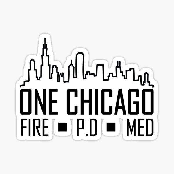 Fire, Med, PD skyline Sticker