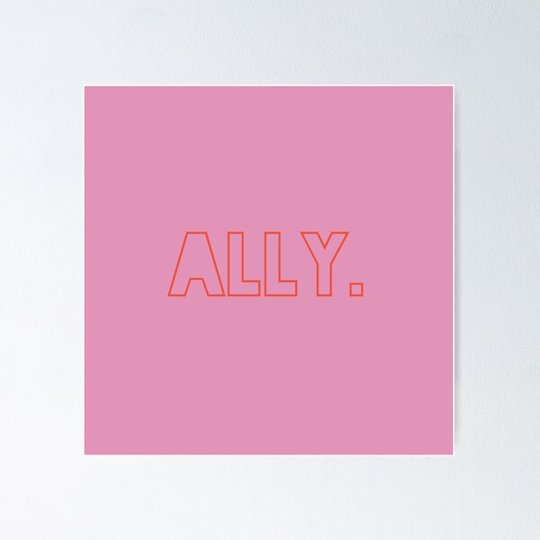 Item preview, Ally (red on pink) designed and sold by 3pennyphilo.