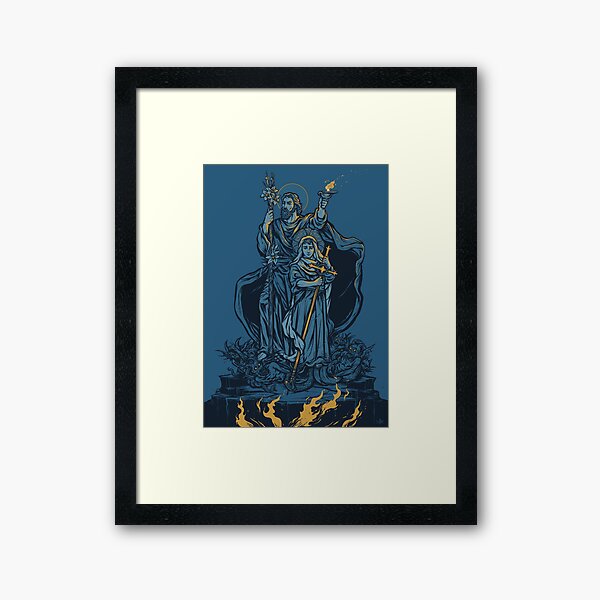 Terror of Demons Framed Art Print