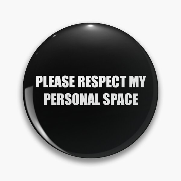 Aperçu de l'œuvre Respectez mon espace (noir) créée et vendue par Adam Regester.