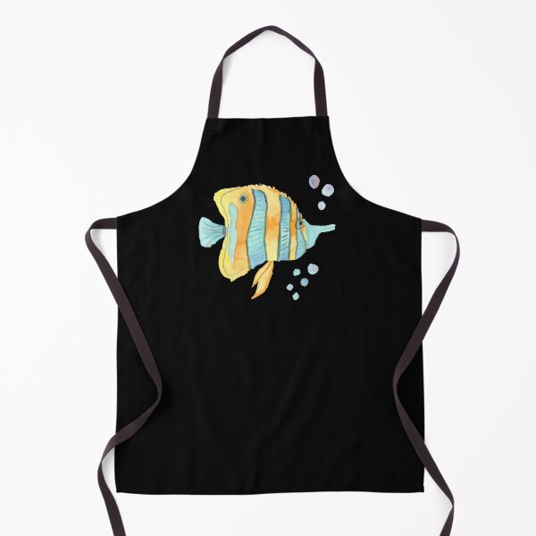 Item preview, Yellow, turquoise pincerfish, black designed and sold by Sonderblume.