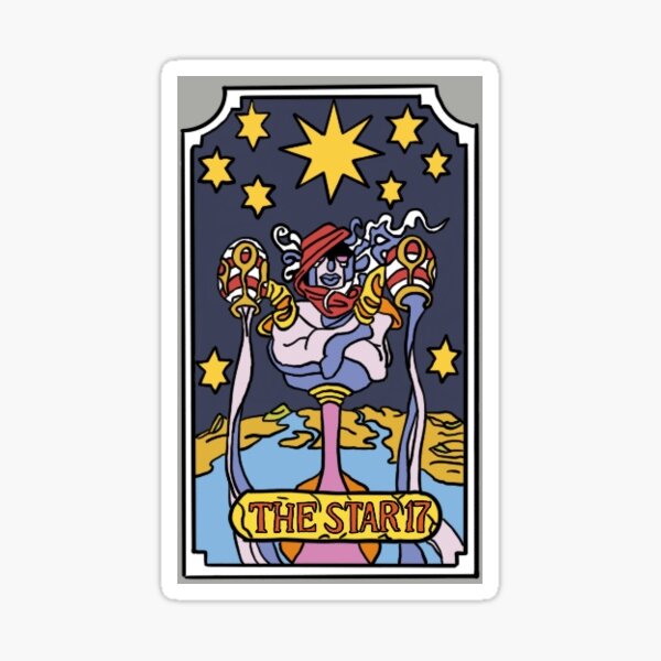 The Star JoJo Tarot Card Sticker