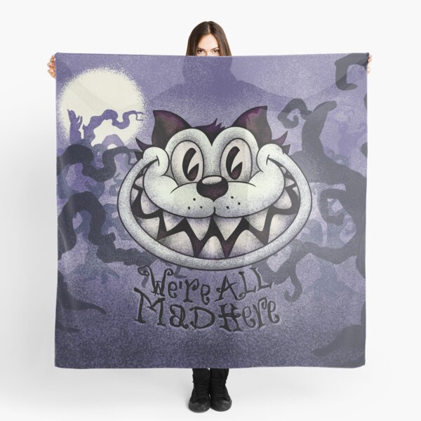 Foulards Sur Le Theme Chat De Cheshire Redbubble