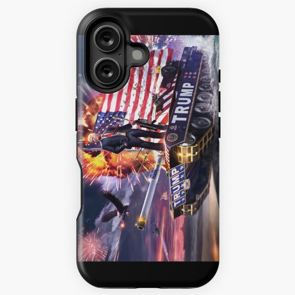 Vista previa del artículo con la obra «Trump en su tanque», diseñado y vendido por Bobby127.
