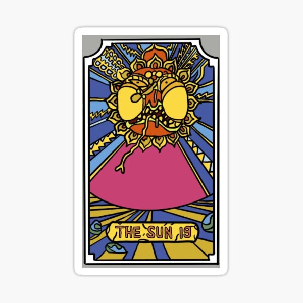 The Sun Jojo Tarot Card Sticker By Cear The Baka Redbubble