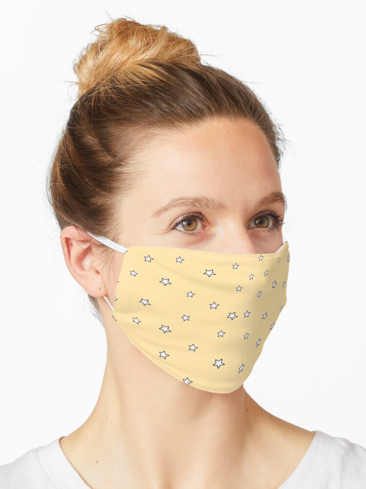 Download Aesthetic Yellow Star Face Mask Mask By Artaestheticss Redbubble PSD Mockup Templates