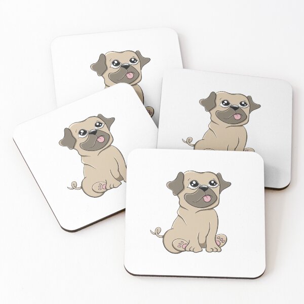 Item preview, Cute little pug designed and sold by lovingkakeart.