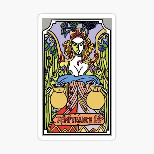 Temperance JoJo Tarot Card Sticker