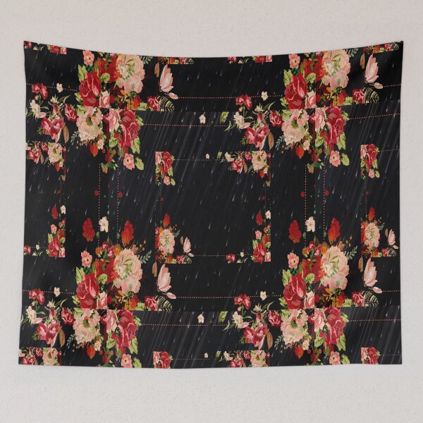 Item preview, Rose lattice. Impress with roses in black rain  designed and sold by OSG369.
