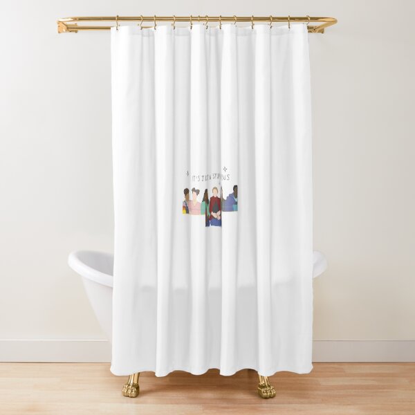 Sex Education Girls Bus Scene "It's just a stupid bus" (Sex Education) Shower Curtain