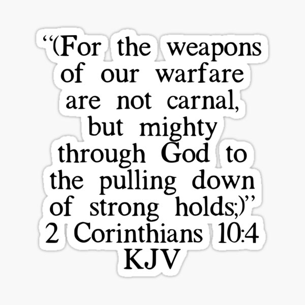 Item preview, 2 Corinthians 10:4 KJV designed and sold by IBMClothing.