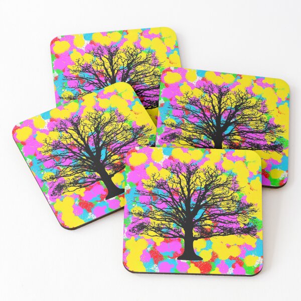 Item preview, Black Tree Pop Colour/Color Tie Dye Background Indie designed and sold by IBMClothing.