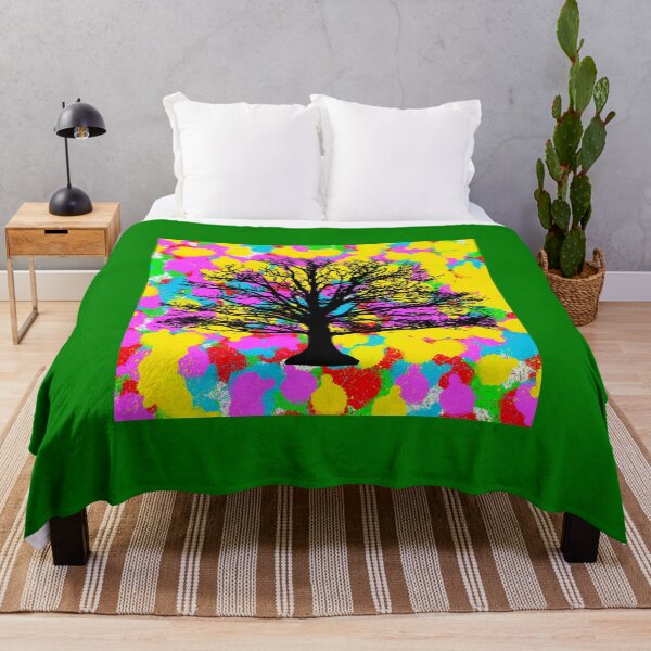 Item preview, Black Tree Pop Colour/Color Tie Dye Background Indie designed and sold by IBMClothing.