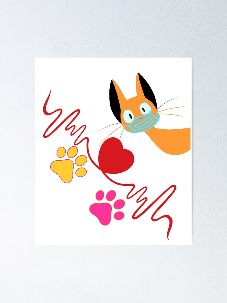 "Happy Cat day withe mask 2020" Poster by PedroEl | Redbubble