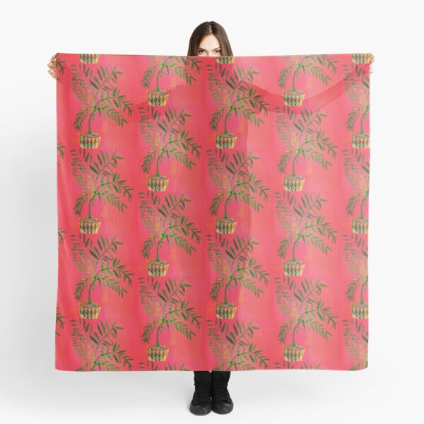 tropicana red date palm Scarf
