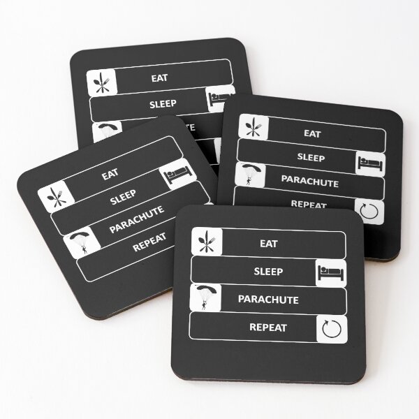 Item preview, Eat Sleep Parachute Repeat - Hobby - Sports designed and sold by AndiHK.