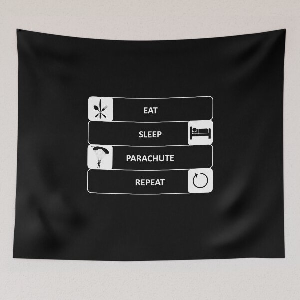 Item preview, Eat Sleep Parachute Repeat - Hobby - Sports designed and sold by AndiHK.